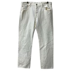 Levi's501リーバイス W40L30ホワイトデニムジーンズボタンフライ古着 Levi's501リーバイス W40L30ホワイトデニムジーンズボタンフライ古着