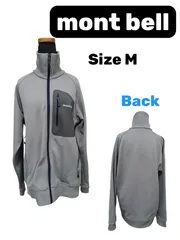mont-bell モンベル ジップアップジャケット M グレー ストレッチ ハイネック アウトドア 登山 トレッキングのサムネイル