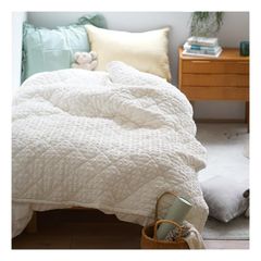 寝具 quatre saisons デュべキルトケットBL 新品未使用約135×200