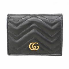 希少✨グッチ 二つ折り財布 キルティング GGマーモント レザー ロゴ