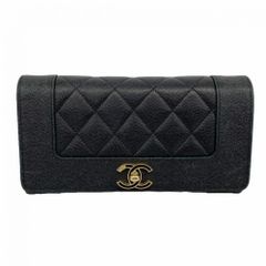 【良品】CHANEL 長財布 マドモアゼル ラウンドジップ キャビアスキン 黒 良品】CHANEL 長財布 マドモアゼル ラウンドジップ キャビアスキン 黒