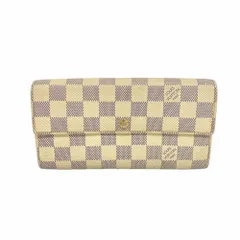 ルイ・ヴィトン(Louis Vuitton) ルイ・ヴィトン 長財布 ダミエ・アズール ポルトフォイユサラ N61735 ホワイトレディース