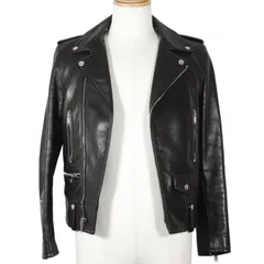 【SAINT LAURENT PARIS】サンローランパリ 397290 Y5YA1 ラムスキン 黒 メンズ ライダースジャケットのサムネイル