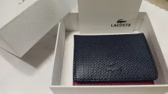 ラコステ 二つ折り財布 ネイビー ツートン 新品のサムネイル