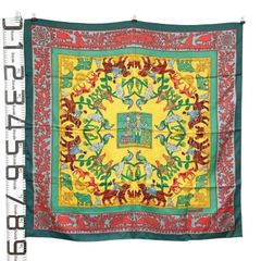 HERMES CHASSE EN INDE カシミヤシルク プチカレ HERMES CHASSE EN INDE カシミヤシルク プチカレ - メルカリ