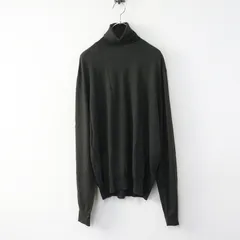 最高級 エルメス HERMES ウールハイゲージタートルネックニット プルオーバートップス M ダークグリーン┃//セーター【2400014999198】のサムネイル