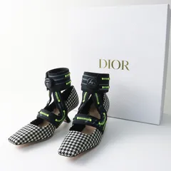 良品 クリスチャンディオール×ロジェヴィヴィエ Christian Dior Roger Vivier 千鳥格子 コラボパンプス 36.5/約23.5cm┃【2400014999259】のサムネイル