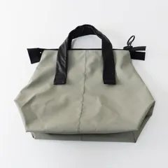 カワカワ kawa-kawa ビッグファスナー トートバッグ/ブラック グレー系 レザーハンドル【2400030103159】のサムネイル