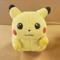 [주말 한정 가격] TOMY 초기 피카츄 봉제 인형 Pi! 배를 누르면 울린다 약 15cm 초대 포켓몬 포켓 몬스터 토미 당시 물건