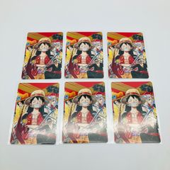 ONE PIECE ワンピース ルフィ ナツコミ 2022 ダブルステッカー 6枚