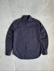 CORNELIANI コルネリアーニ ネイビー CHECK チェック 長袖 シャツ 105のサムネイル