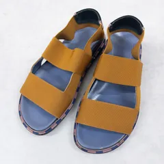 MARNI マルニ フスベットサンダル ゴムストラップ ブラウン イタリア製 レディース a00794のサムネイル