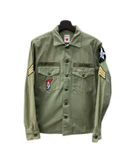 マーカ marka JL UTILITY SHIRTS ミリタリー OG-107 ユーティリティジャケット フロントボタン ワッペン 刺繍 日本製 KHAKI 緑 MSTD-10SH01C サイズ2 ジャケット ロゴ カーキ 104MT-3259のサムネイル
