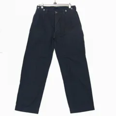 ◇NIGEL CABOURN LYBRO ワイド ワークパンツ サスペンダーボタン付 ネイビー コットン トラウザー ナイジェルケーボン メンズのサムネイル