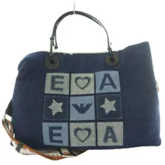 エンポリオアルマーニ EMPORIO ARMANI デニムパッチワーク2WAYバッグ ハンド ショルダー 紺 ネイビー /SS ■OSのサムネイル