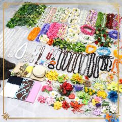 新品 フラダンスレイ ハワイアンリボンレイ 誕生日 ウクレレ 結婚式