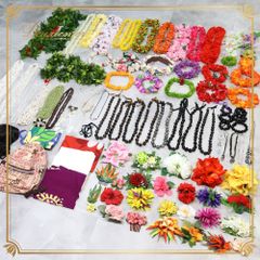 新品 フラダンスレイ ハワイアンリボンレイ 誕生日 ウクレレ 結婚式