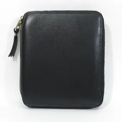 【三重本店】 中古 COMME des GARCONS | コムデギャルソン 8Z-D002-051-1-1(SA2100) CLASSIC LEATHER LINE ラウンドファスナー 二つ折りレザーウォレット / 二つ折り財布 ブラック 【124】のサムネイル