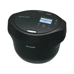 【中古】シャープ ヘルシオ ホットクック 電気調理鍋 無水鍋 1.6L 2~4人用 スマホ連携 ブラック KN-HW16G-Bのサムネイル