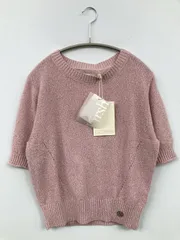 KIRSH キルシー ニット/セーター 1 ピンク ウール・ニット 無地 ショート丈 クルーネック(丸首) 半袖 レディースのサムネイル
