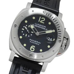 パネライ PANERAI ルミノール サブマーシブル PAM01024 時計 メンズ ブランド デイト 自動巻き AT ステンレス SS ラバー シルバー ブラック 磨き済み 【中古】のサムネイル