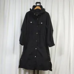EGOIST エゴイスト レディース ロング フード ウィンドブレーカー ジャケット ブラック 66のサムネイル