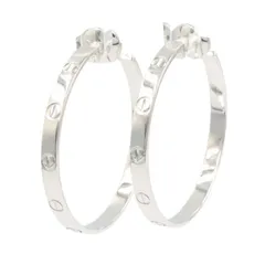 カルティエ CARTIER ピアス ラブ フープ ピアス K18WG（ホワイトゴールド） ラブ フープ ピアス レディース Used Aのサムネイル