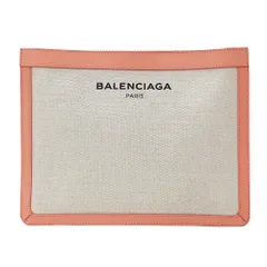 バレンシアガ BALENCIAGA バッグ レディース ブランド クラッチバッグ セカンドバッグ キャンバス ホワイト ピンク 410119 ロゴ おしゃれ かわいい 【中古】のサムネイル