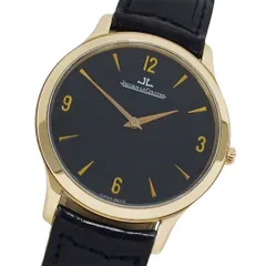 ジャガー・ルクルト JAEGER-LECOULTRE マスターウルトラスリム 145.2.79.S 時計 メンズ ブランド 手巻き 750PG レザー 裏スケ 磨き済み 【中古】のサムネイル