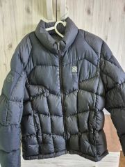 美品】 MILLET ミレー フードダウン レディースS カーキブラウン 