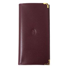 □極美品□ Cartier カルティエ マストライン レザー 二つ折り 長財布