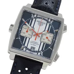 タグホイヤー TAG Heuer モナコ CAW211D FC6300 時計 メンズ ブランド クロノグラフ スティーブ マックィーン 自動巻き AT ステンレス SS レザー 裏スケ 磨き済み 【中古】のサムネイル