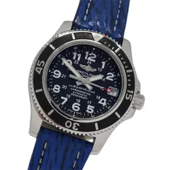 ブライトリング BREITLING スーパーオーシャン A17312 時計 ボーイズ ブランド デイト 自動巻き AT ステンレス SS レザー シルバー ブラック 磨き済み 【中古】のサムネイル
