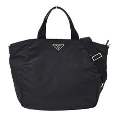 プラダ PRADA バッグ レディース メンズ ブランド トートバッグ ショルダーバッグ 2way ナイロン ブラック 黒 ロゴ 大容量 大きめ おしゃれ 【中古】