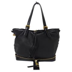 クロエ Chloe バッグ レディース ブランド トートバッグ ショルダーバッグ レザー ブラック お出かけ おしゃれ  黒  【中古】