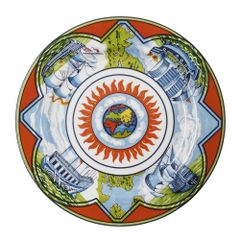 廃盤希少☆HERMES エルメス パッチワーク 突風 デザートプレート 皿