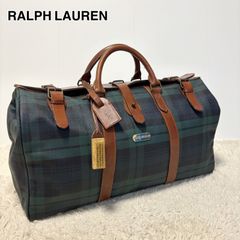 美品】ポロラルフローレン 大容量 レザー ボストンバッグ ブラック
