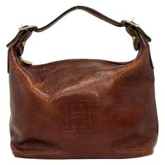 ヒロフ ショルダーバッグ 斜め掛け 本革 レザー hirofu ブラウン