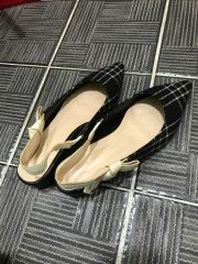 BURBERRY バーバリーブルーレーベルノバチェック ミュール - メルカリ
