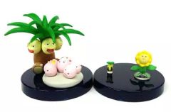 [Used] Trading Figures Exeggcute&Exeggutor&Sunkern&Sunflora"pocket Monster Diamond & Pearl 3D Pokémon Encyclopedia DP06