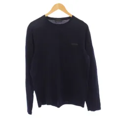 プラダ PRADA Tシャツ カットソー 長袖 クルーネック L 紺 /BMのサムネイル