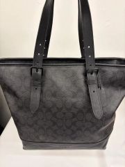 美品】COACH コーチ✨️シグネチャー レザー A4収納 肩掛け トート
