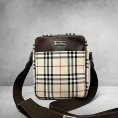 BURBERRY ノバチェック ショルダーバッグ キャンバス レザー 2961