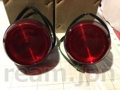 純正GUIDE 楕円形 レッドレンズ 2枚セット (パンナックルサイドバルブ