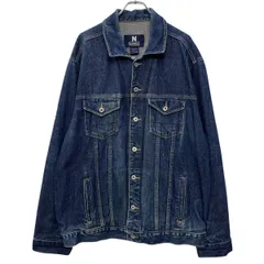 メキシコ製 NAUTICA デニムジャケット XXL インディゴブルー ノーティカ ボタン デニム アメカジ ビッグサイズ 春秋物 a805-6972のサムネイル