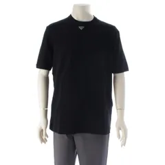 プラダ トライアングル プレート ロゴ ワッフル カットソー トップス UJN994 ブラック XL【中古】のサムネイル