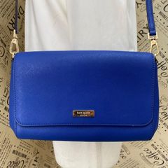 ケイトスペード ショルダーバッグ 2way レザー シボ革 紫 クロスボディ 