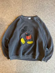 80s velva sheen ミッキープリント ヘビーオンススウェット ミッキー