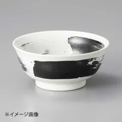 【新品】粉引黒刷毛めん鉢のサムネイル