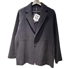 オムプリッセイッセイミヤケ HOMME PLISSE ISSEY MIYAKE タグ付き BASICS テーラードジャケット プリーツ 2 紺 ネイビー HP-55-JD501-75のサムネイル